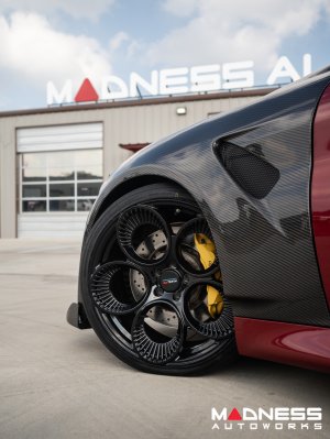 Alfa Romeo Giulia GTAm Style Front Fenders - Carbon Fiber - Raw Finish